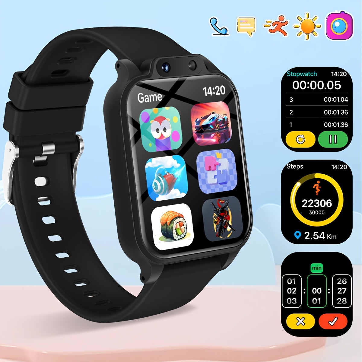 Smartwatch Watches For Boys - Smartwatch per Bambini con 18 Giochi