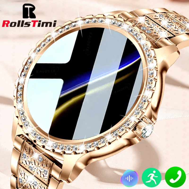 Smartwatch Luxury Watches For Women - Orologio intelligente da donna in oro