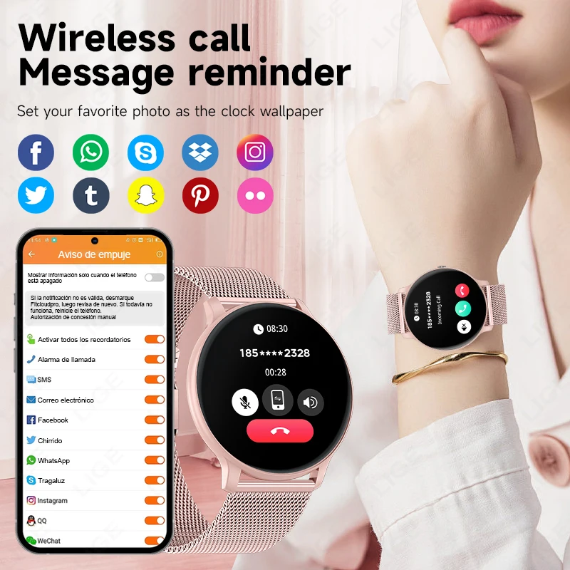 Smartwatch LIGE con Chiamata B - Smartwatch Ladies Watches For Women recensione e prezzo