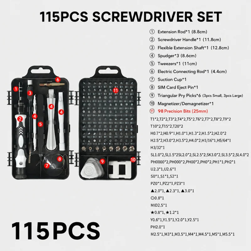 Set di cacciaviti magnetici po - Watch Tool Repair Kit recensione e prezzo