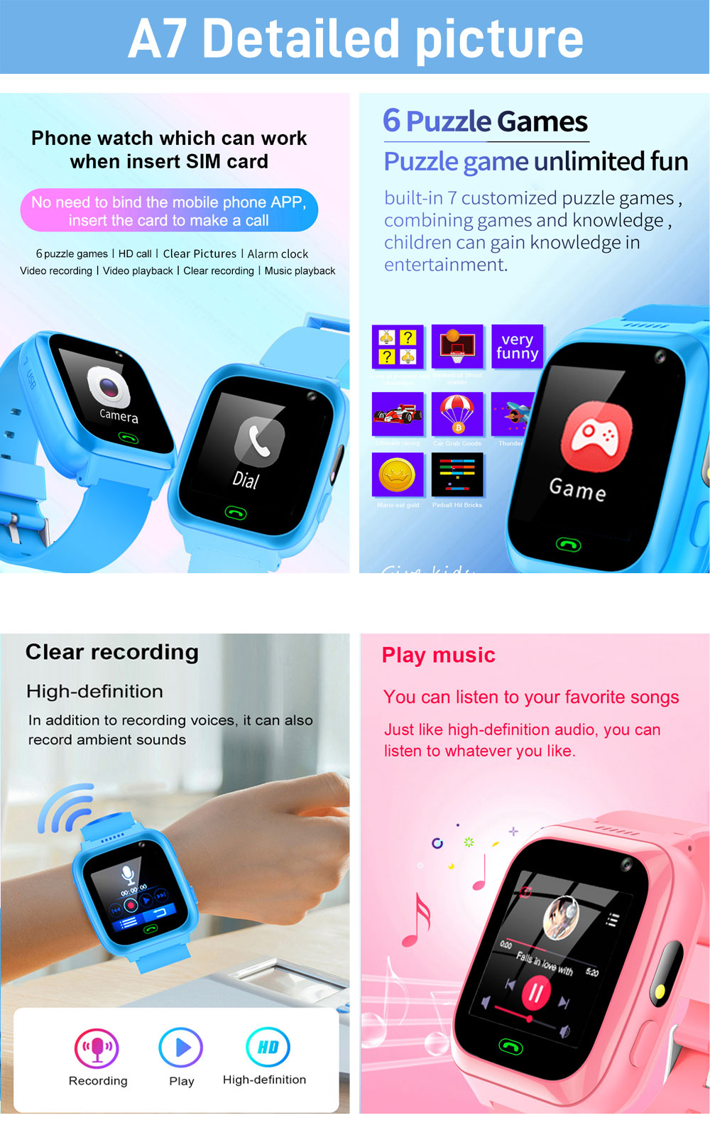 2G 4G Smart Watch per bambini  - Smartwatch Watches For Kid Girl recensione e prezzo